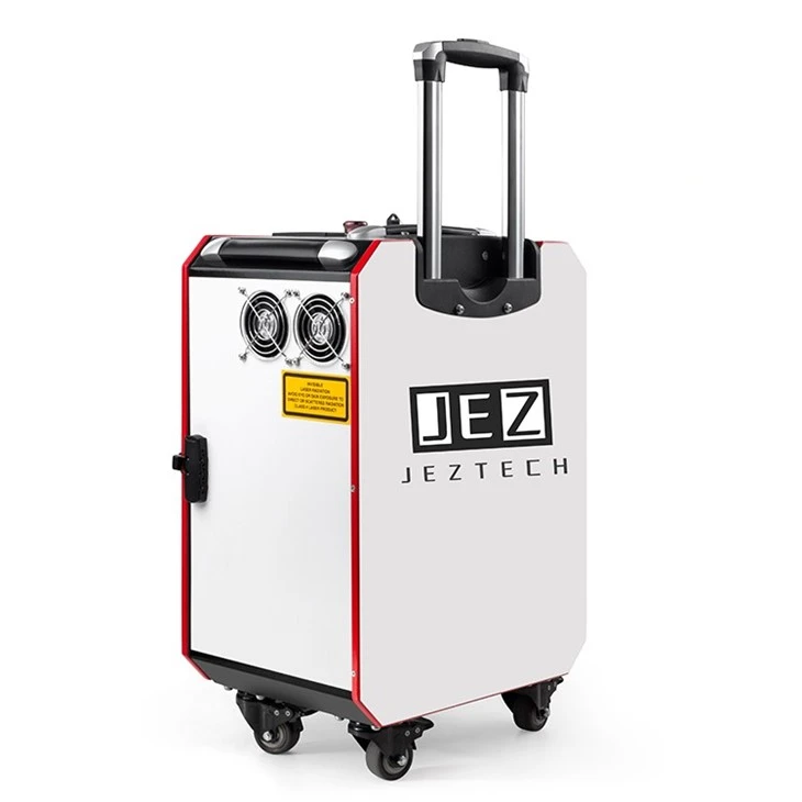Máy làm sạch bằng laser điêu khắc xe đẩy 200W